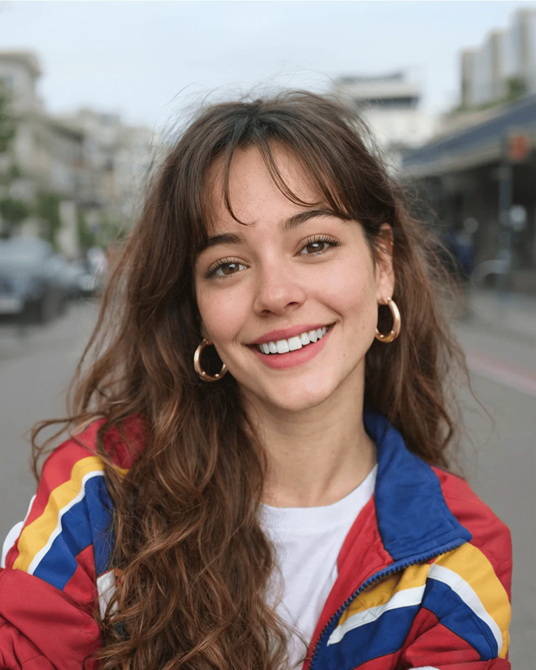 After retouching portrait